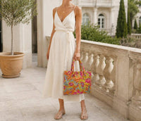 Elektra'S Workshop - Sparkling Bloom Large Handbag