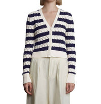 Eleven Six - Aya Stripe Cardi - cardigans - clothing - cotton