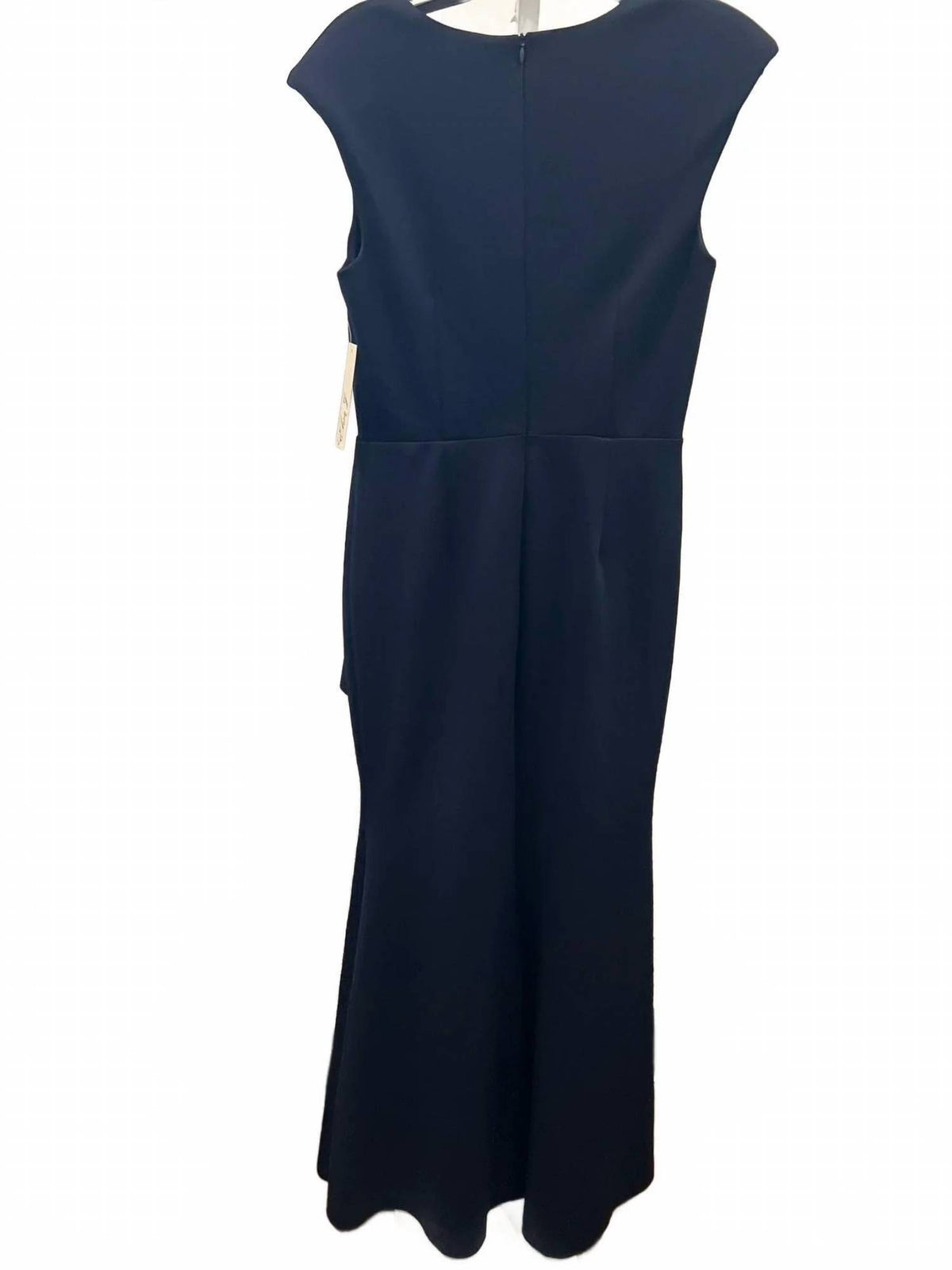 Eliza J - V-neck Front Drape Ball Gown