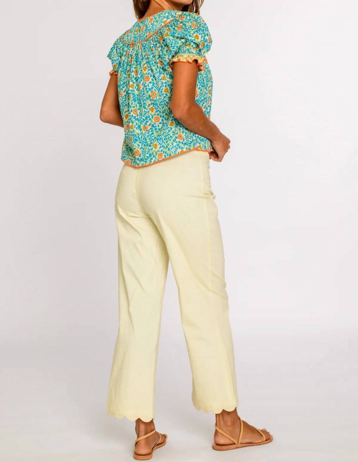Elizabeth James The Label - Kiki Puff-sleeved Top