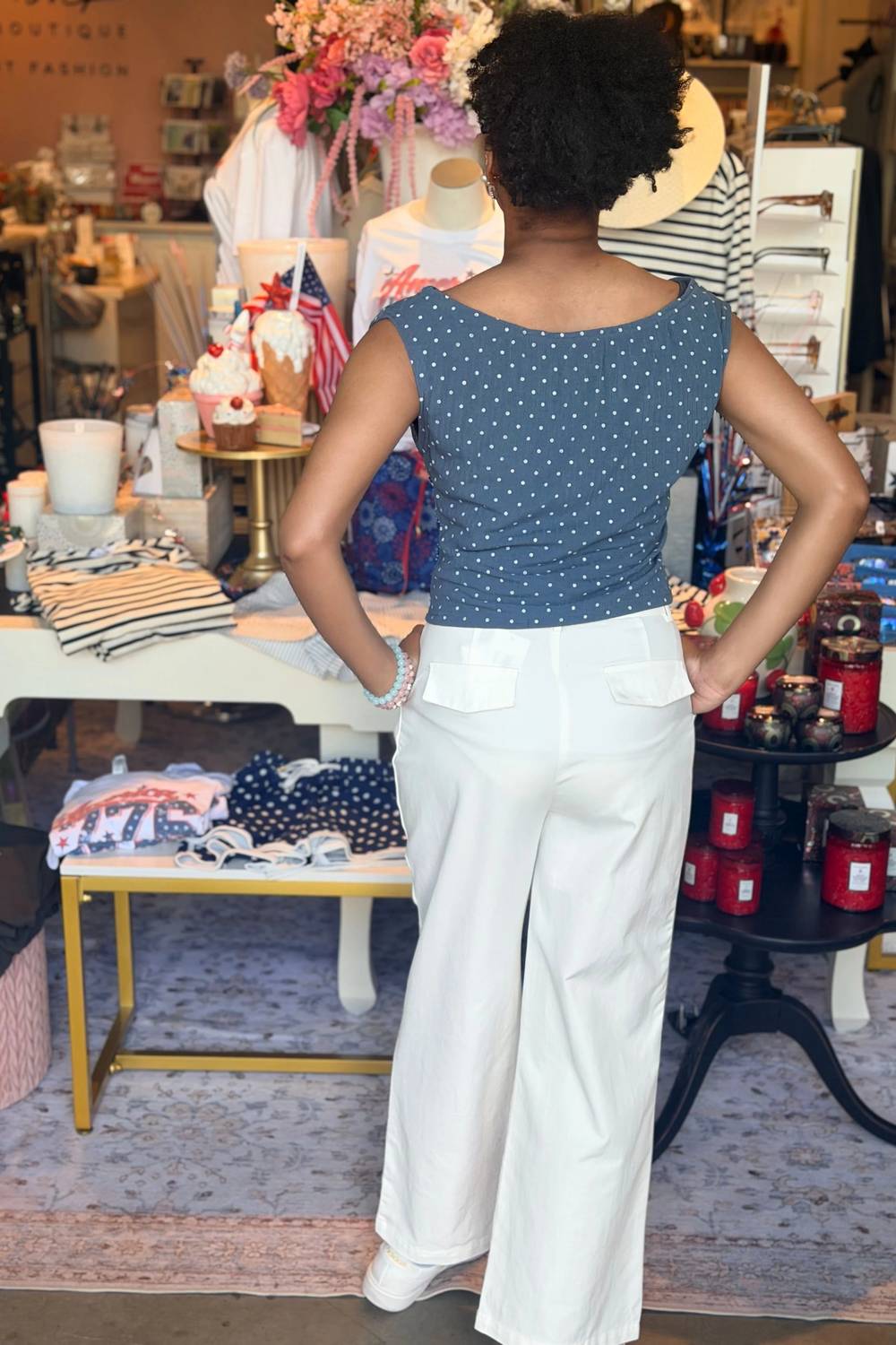 Elle Grey - Wide Leg Trouser