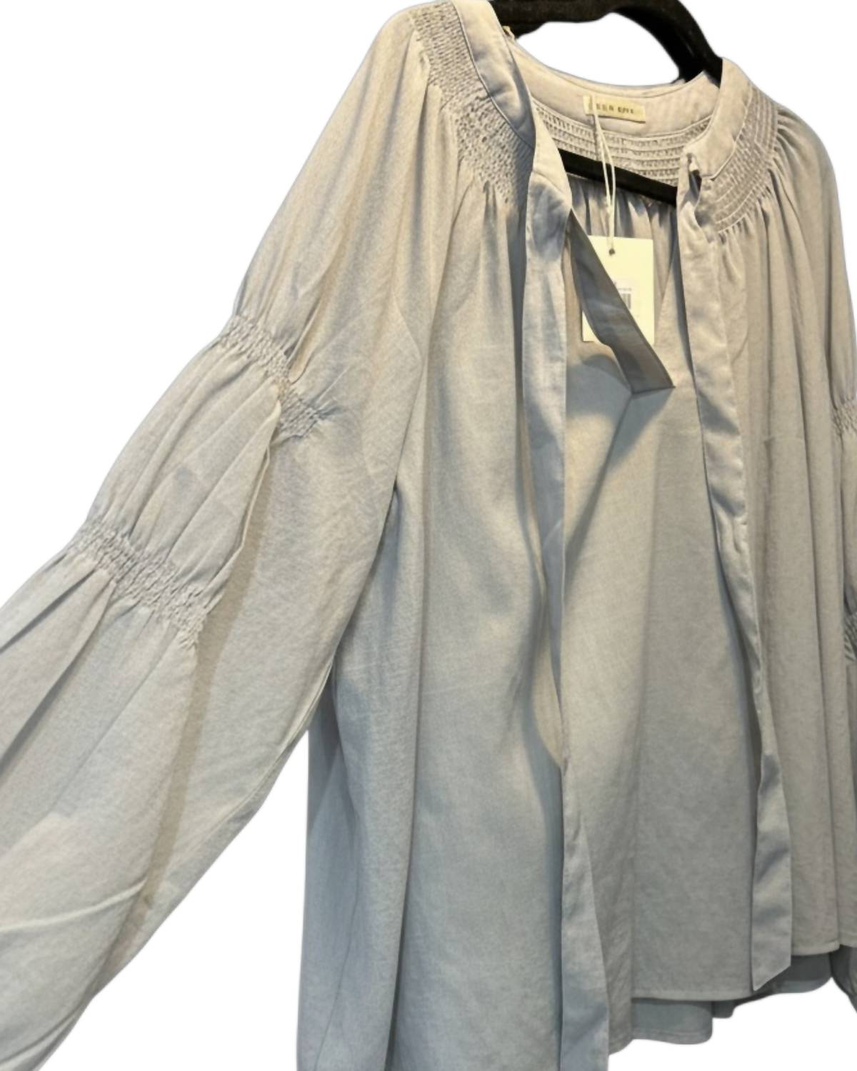 Elle Grey - Women's Solid Long Sleeve Blouse