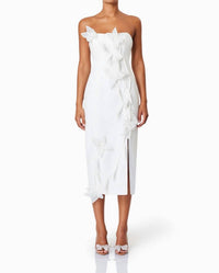 Elliatt - Bethany Strapless Floral Midi Dress - clothing - dresses - midi