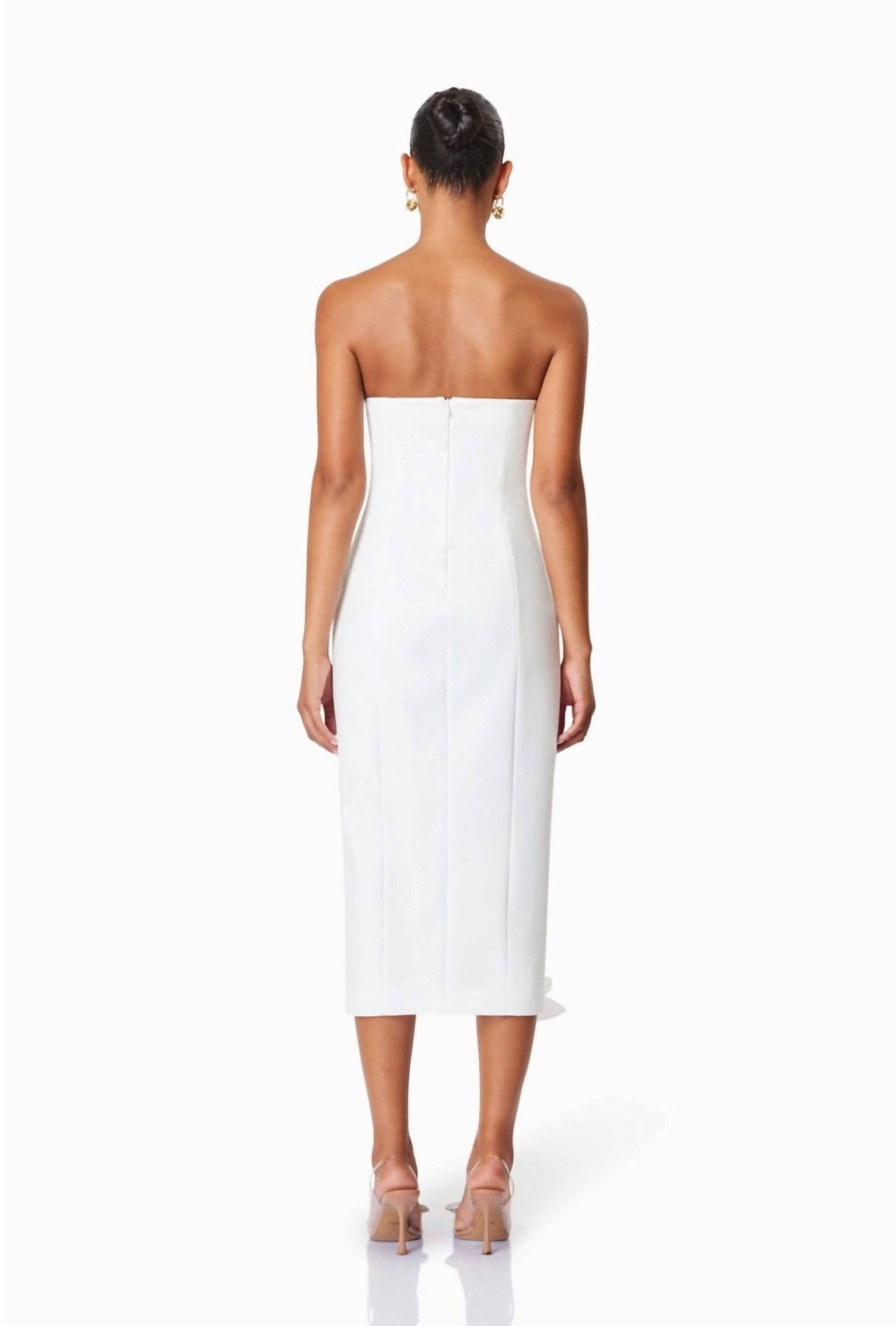 Elliatt - Bethany Strapless Floral Midi Dress - clothing - dresses - midi