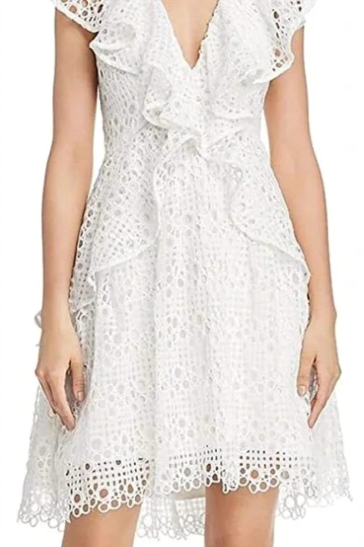 Elliatt - Lace Ruffle Dress