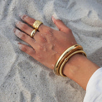 Ellie Vail - Women's Logan Textured Ring - gold - jewelry - rings