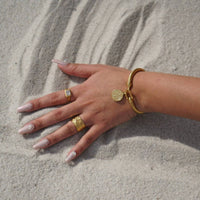 Ellie Vail - Women's Logan Textured Ring - gold - jewelry - rings