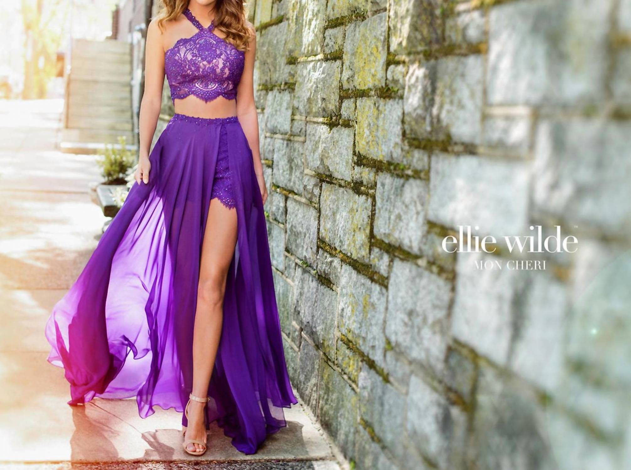 Ellie Wilde - Three - piece Prom Dress - clothing - dresses - patterned