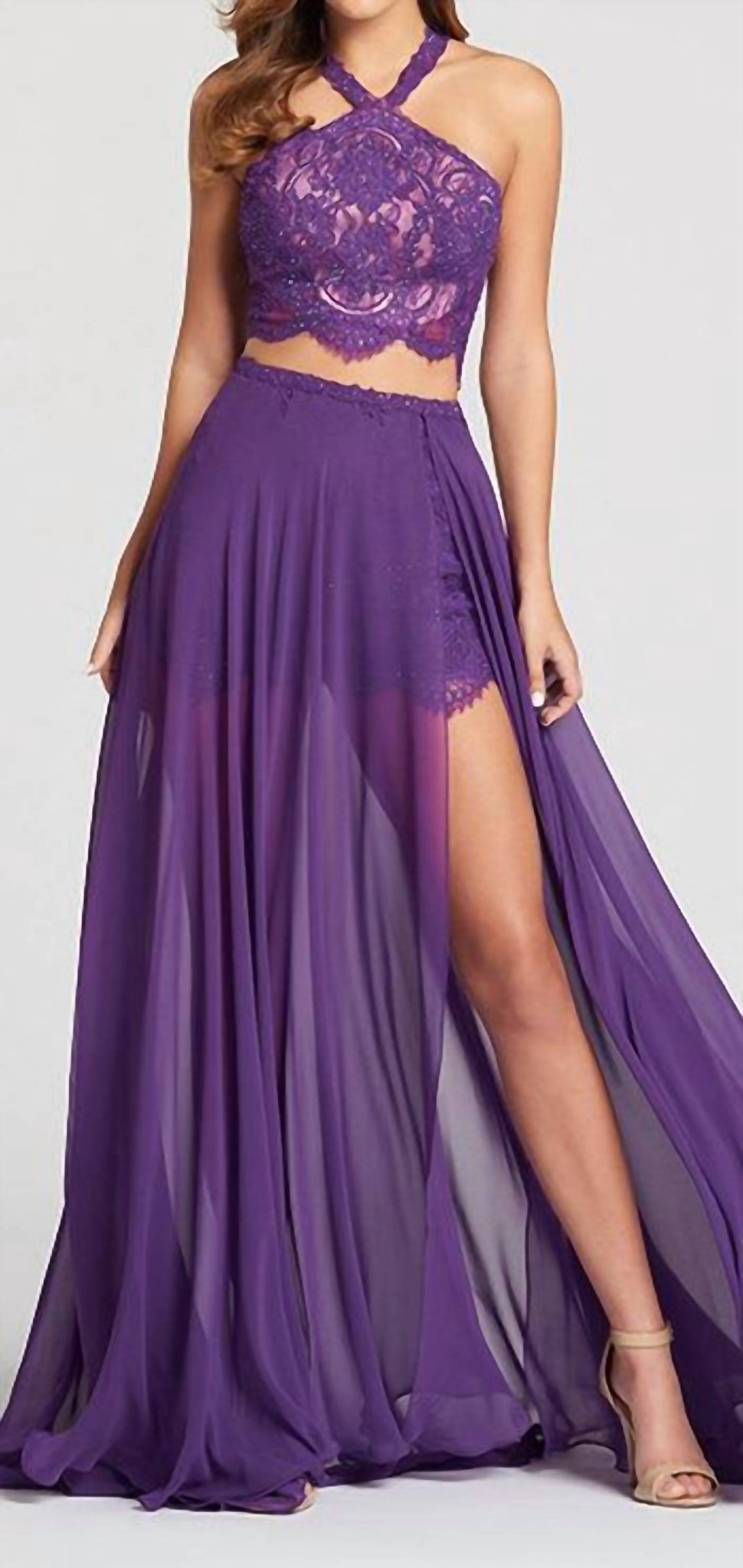 Ellie Wilde - Three - piece Prom Dress - clothing - dresses - patterned