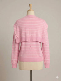Elliott Lauren - Fake Out Button Front Sweater