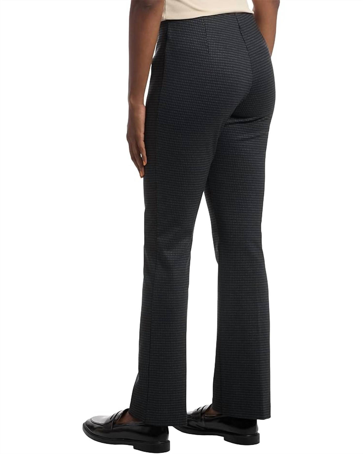 Elliott Lauren - Houndstooth Straight Pull On Pants