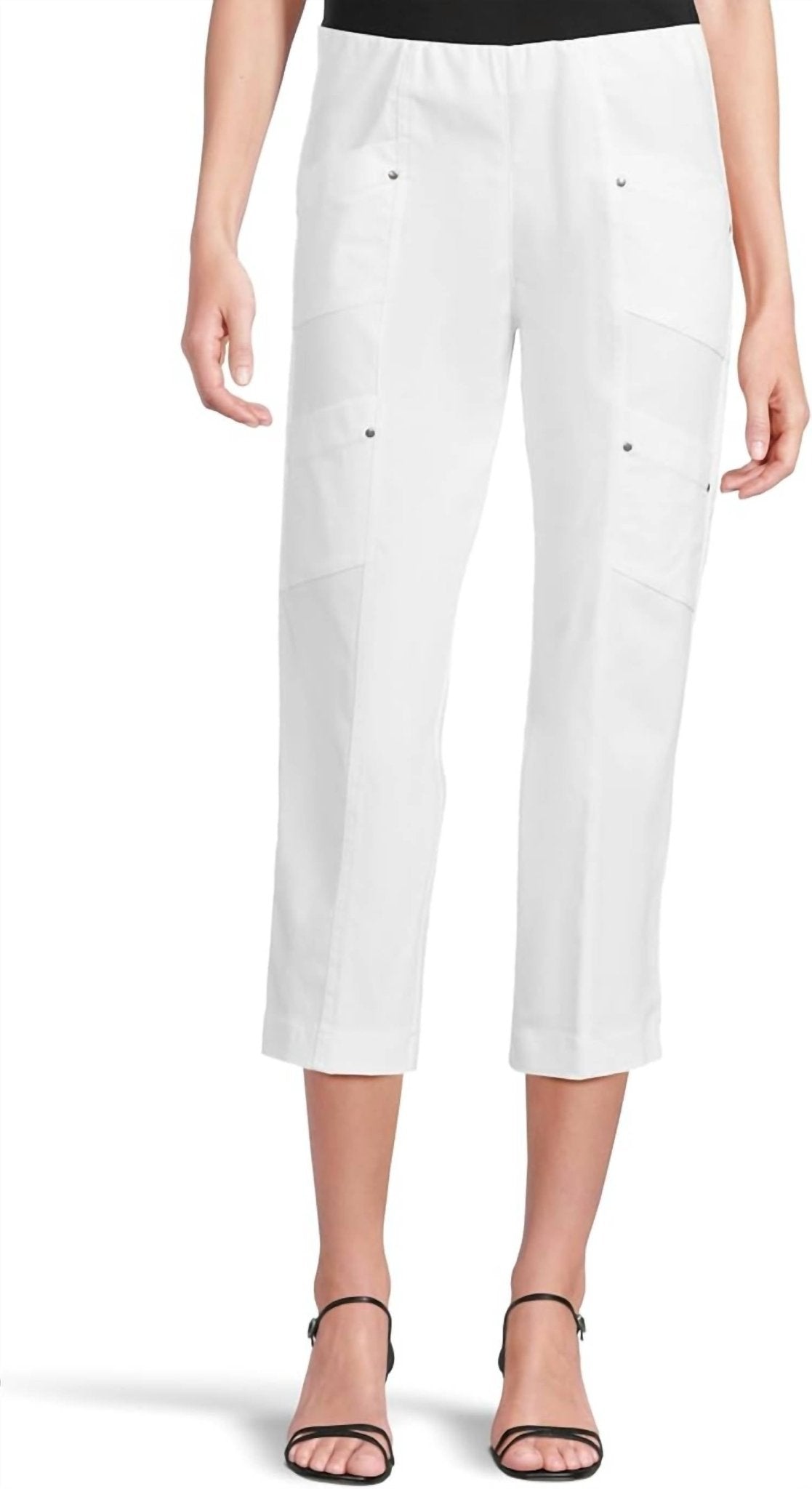 Elliott Lauren - Women's Pull On Crop Cargo Pants - 75%off_6/24/25 - ankle - clothing