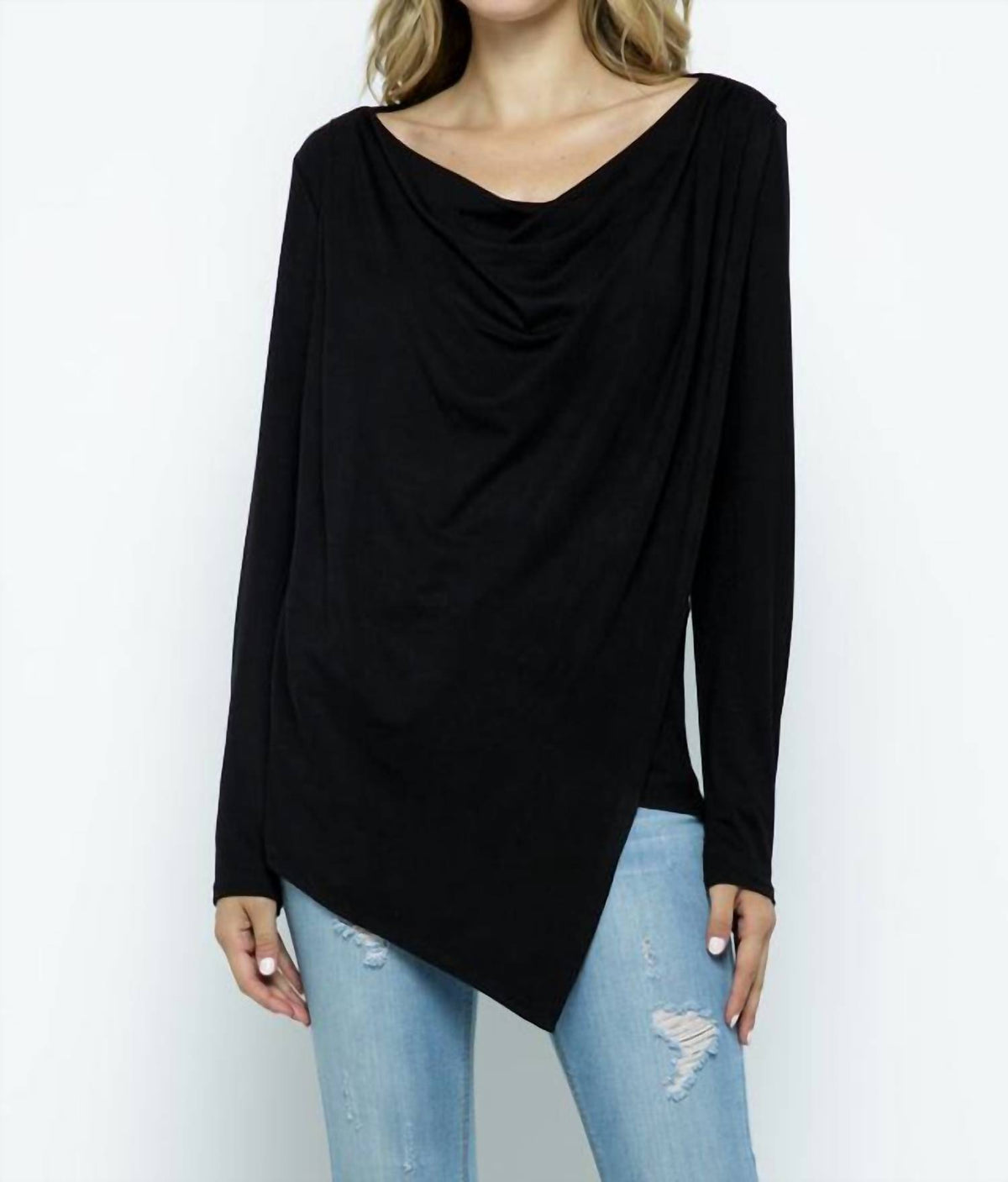 Ellis - Cowl Asymmetric Top