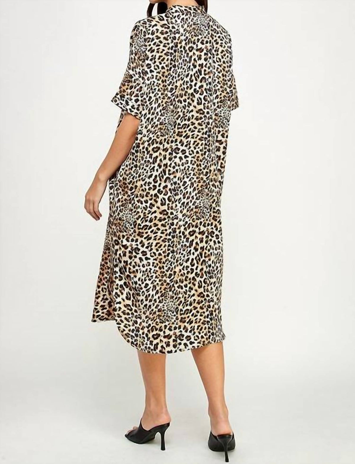 the button up print dress