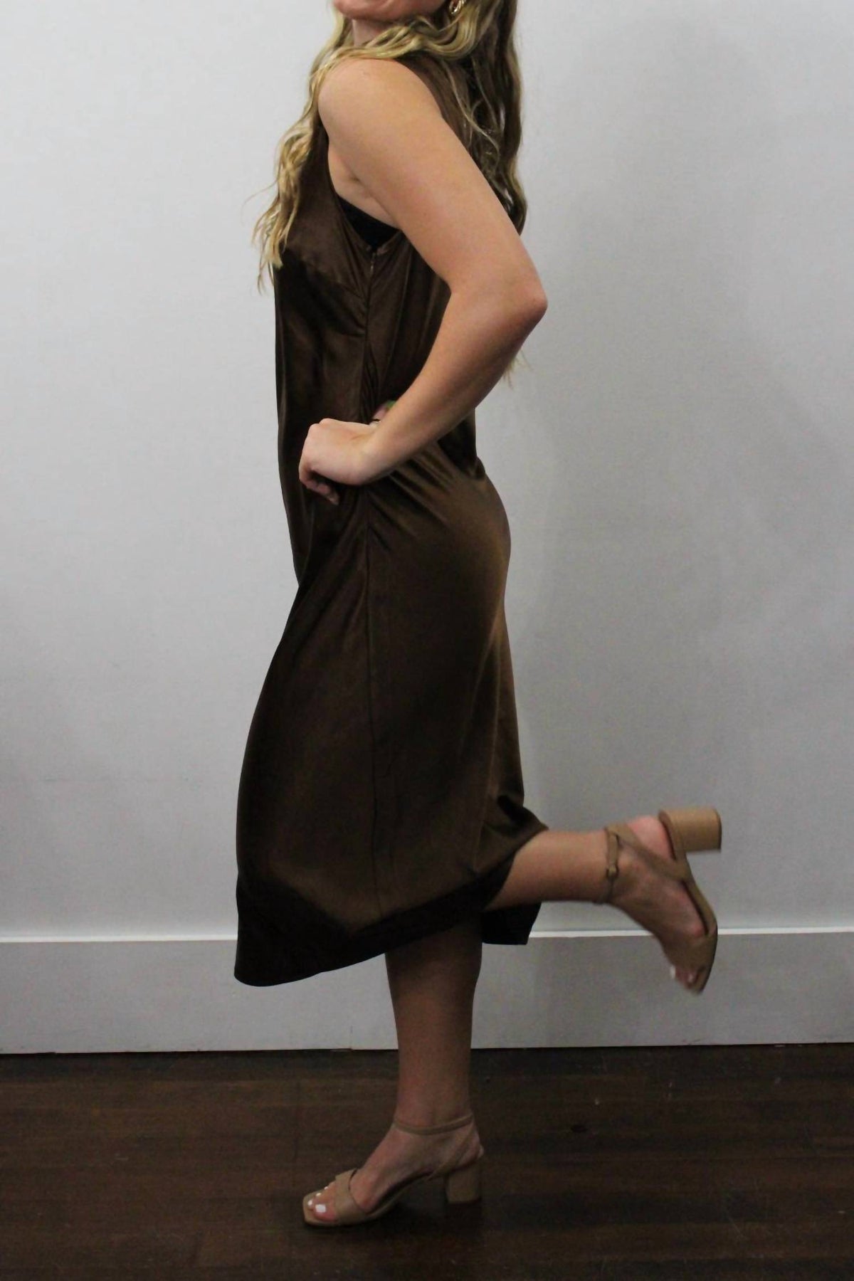 Ellison - Coco Satin Midi Dress