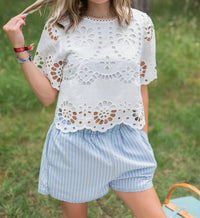 Ellison - Penelope Embroidered Top