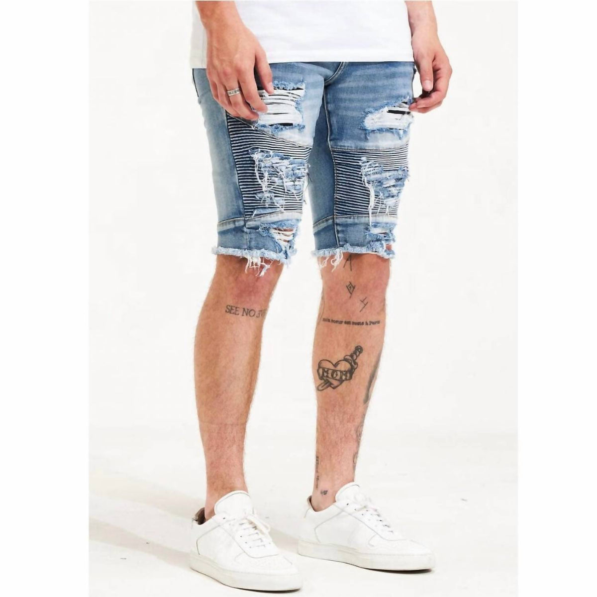 Embellish - Distressed Ursus Shorts