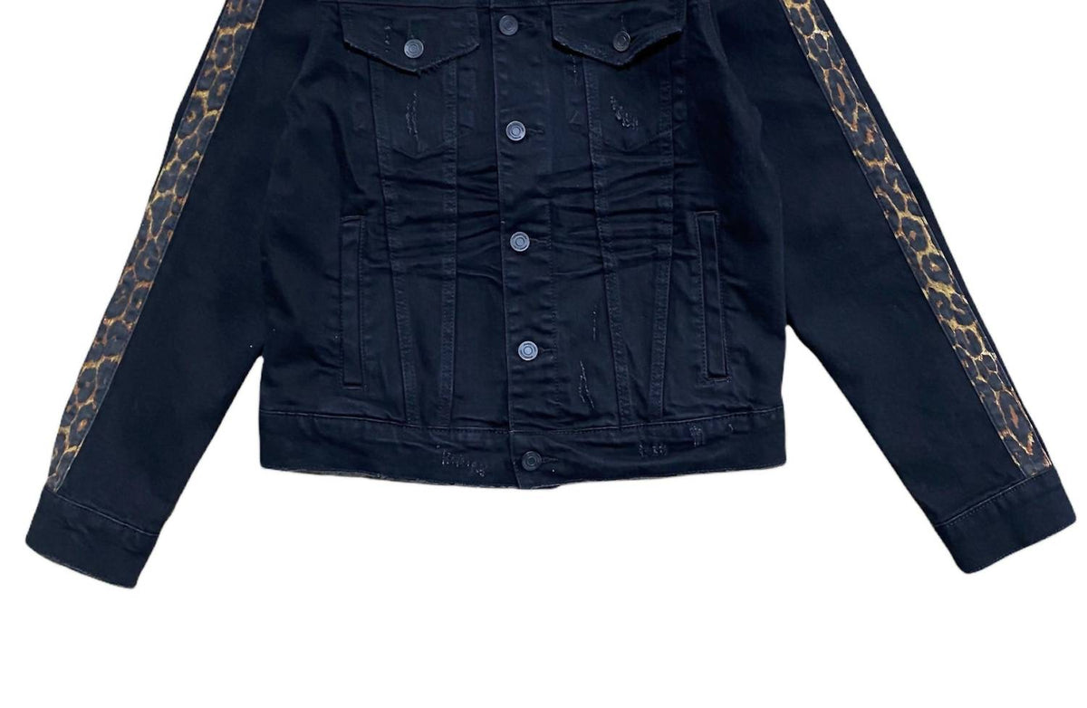 Embellish - Men's Leopard Print Sleeve Jacket