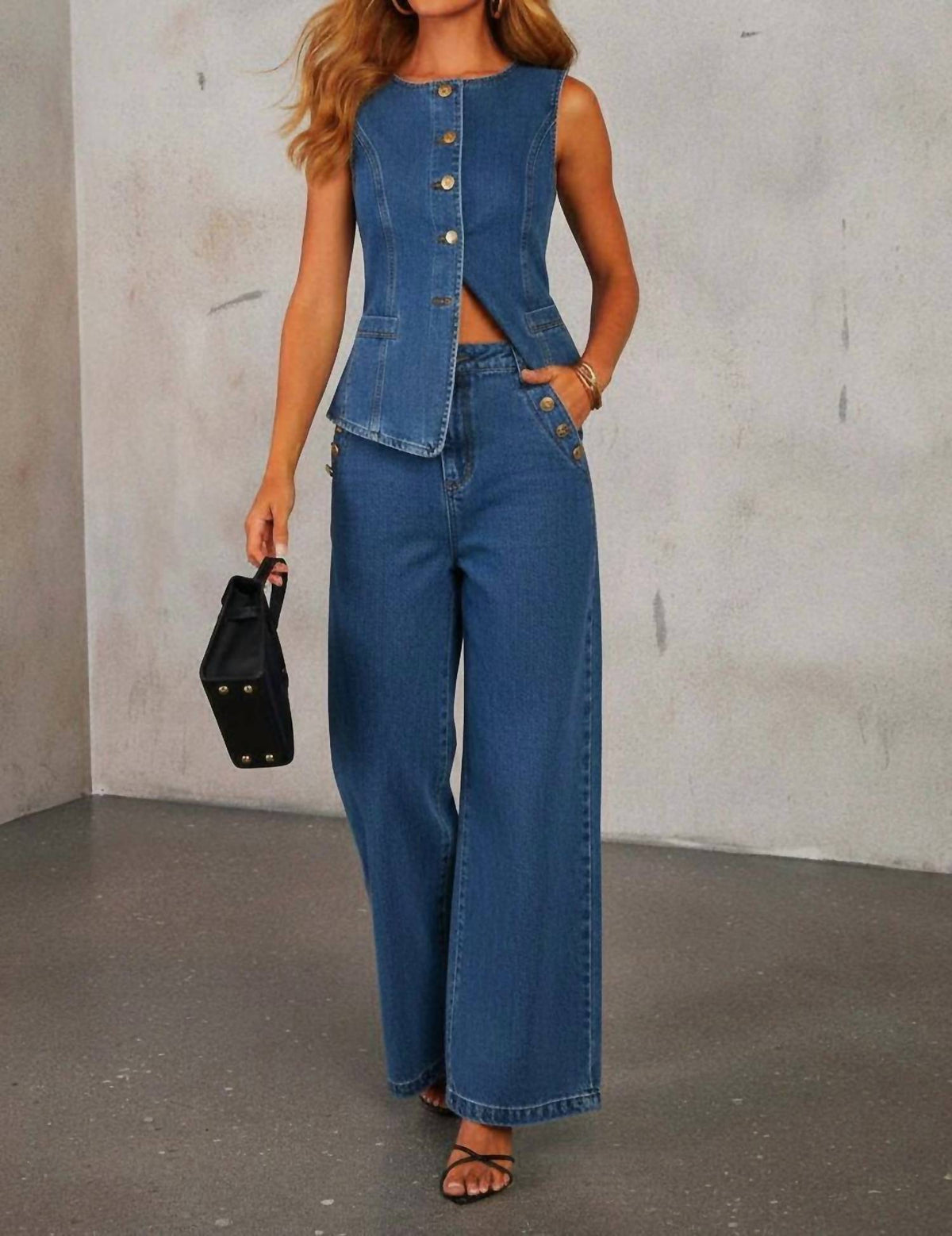 Emberloom - Structured Denim Vest