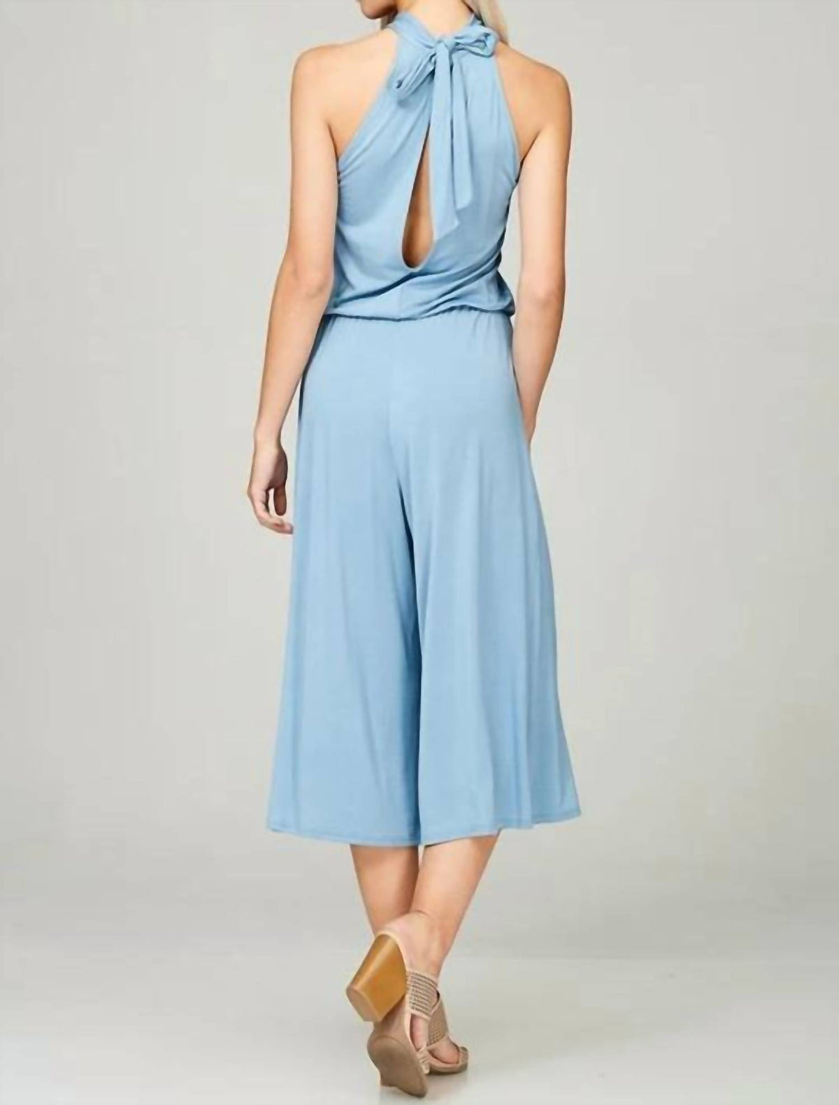 Emerald Collection - Halter Style Midi Jumpsuit