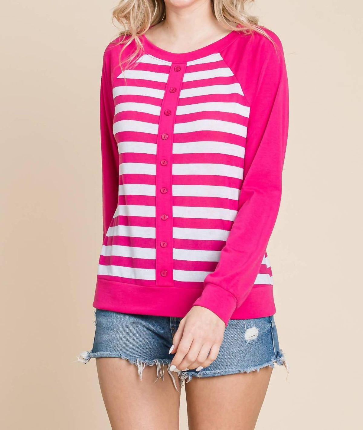 Emerald Collection - Striped Relaxed Top