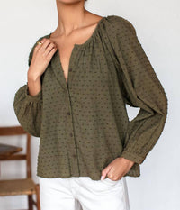 Emerson Fry - Frances Button Front Blouse