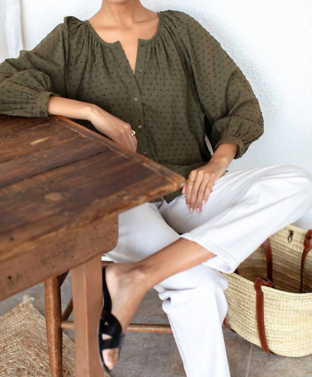 Emerson Fry - Frances Button Front Blouse