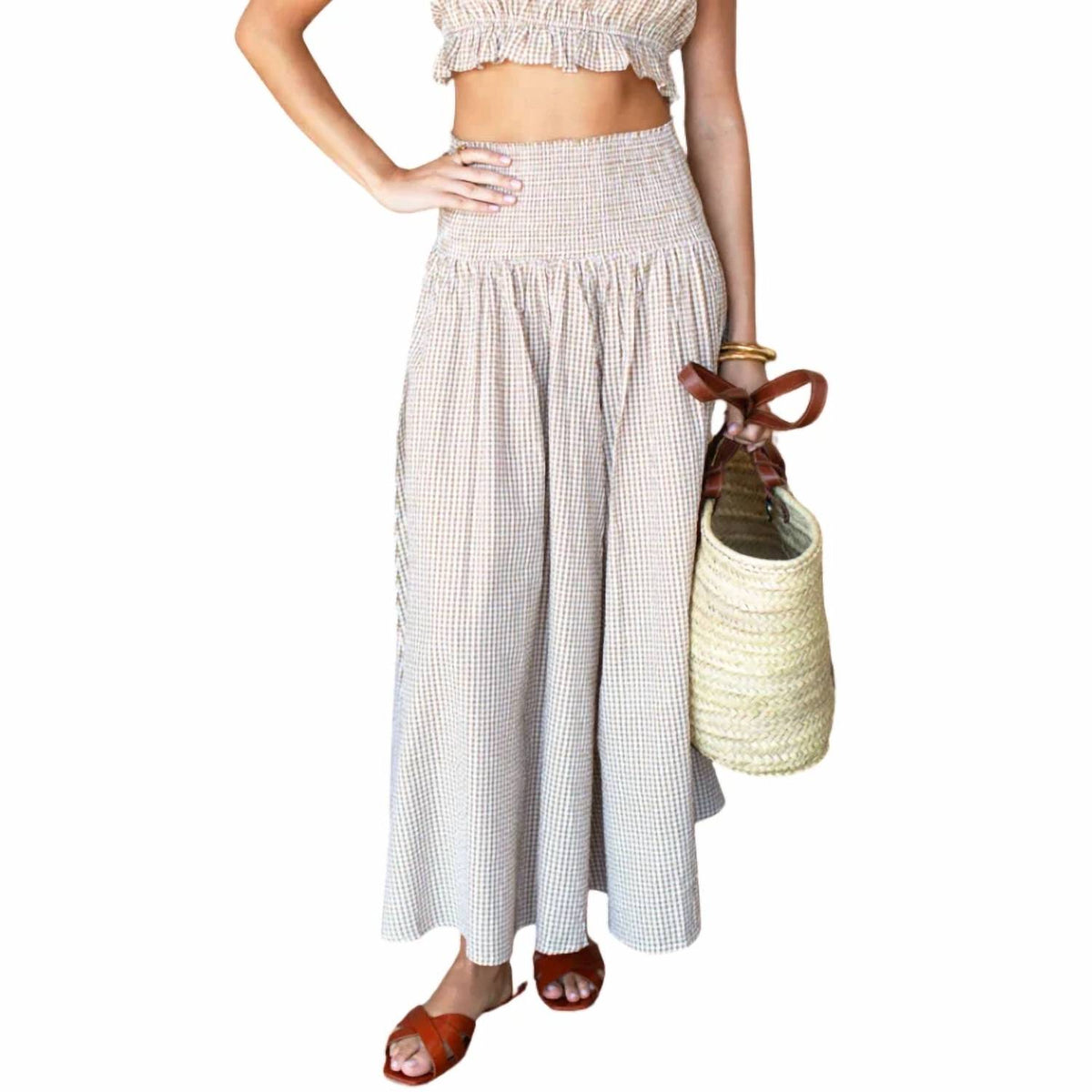 Emerson Fry - Smocked Maxi Skirt