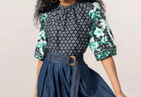 Emily Lovelock - Lilly Satin Blouse Top