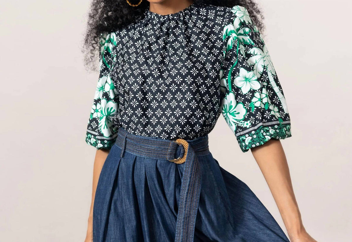 Emily Lovelock - Lilly Satin Blouse Top