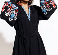 Emily Lovelock - VANEZA Applique Short Dress