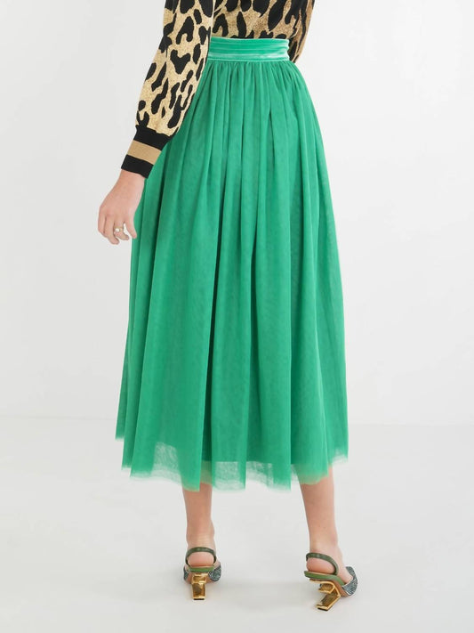 Emily Mccarthy - Misty Maxi Skirt - clothing - green - long - skirts