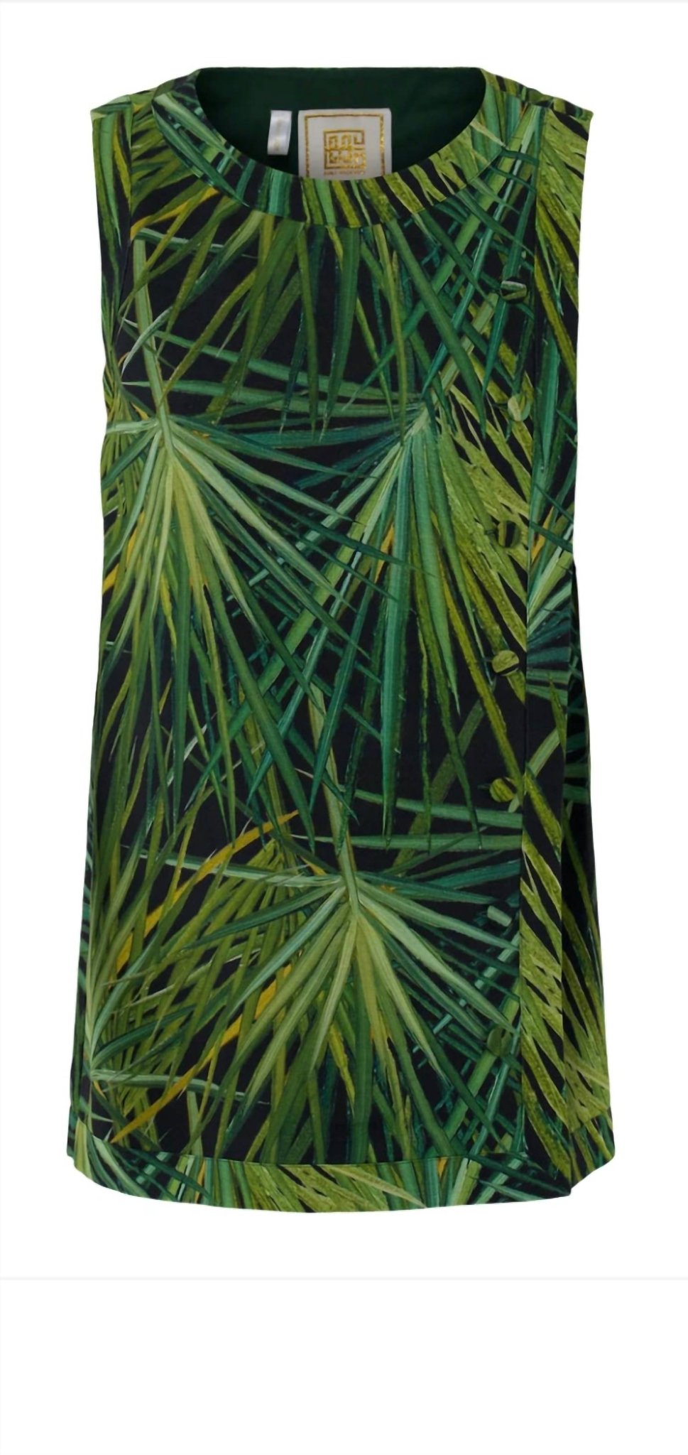 Emily Mccarthy - Tory Tunic - clothing - green - patterned