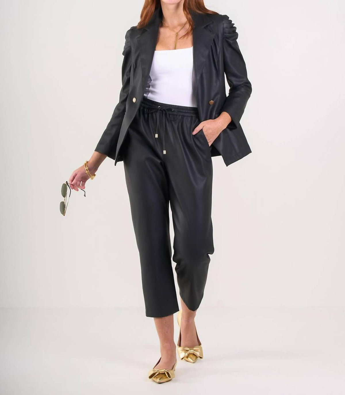 Emily Mccarthy - Vegan Leather Joy Jogger