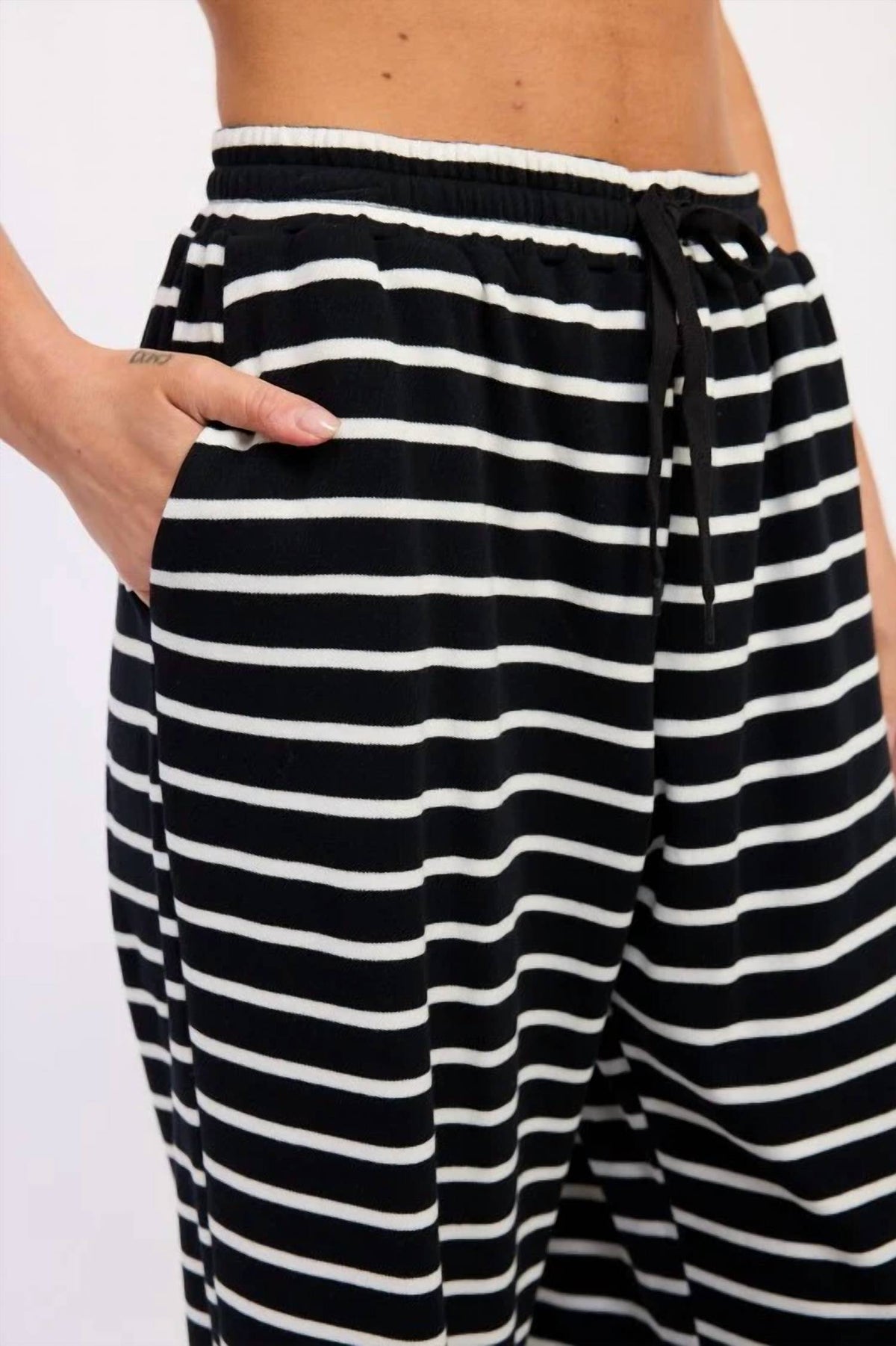 Emory Park - Striped Drawstring Bottom