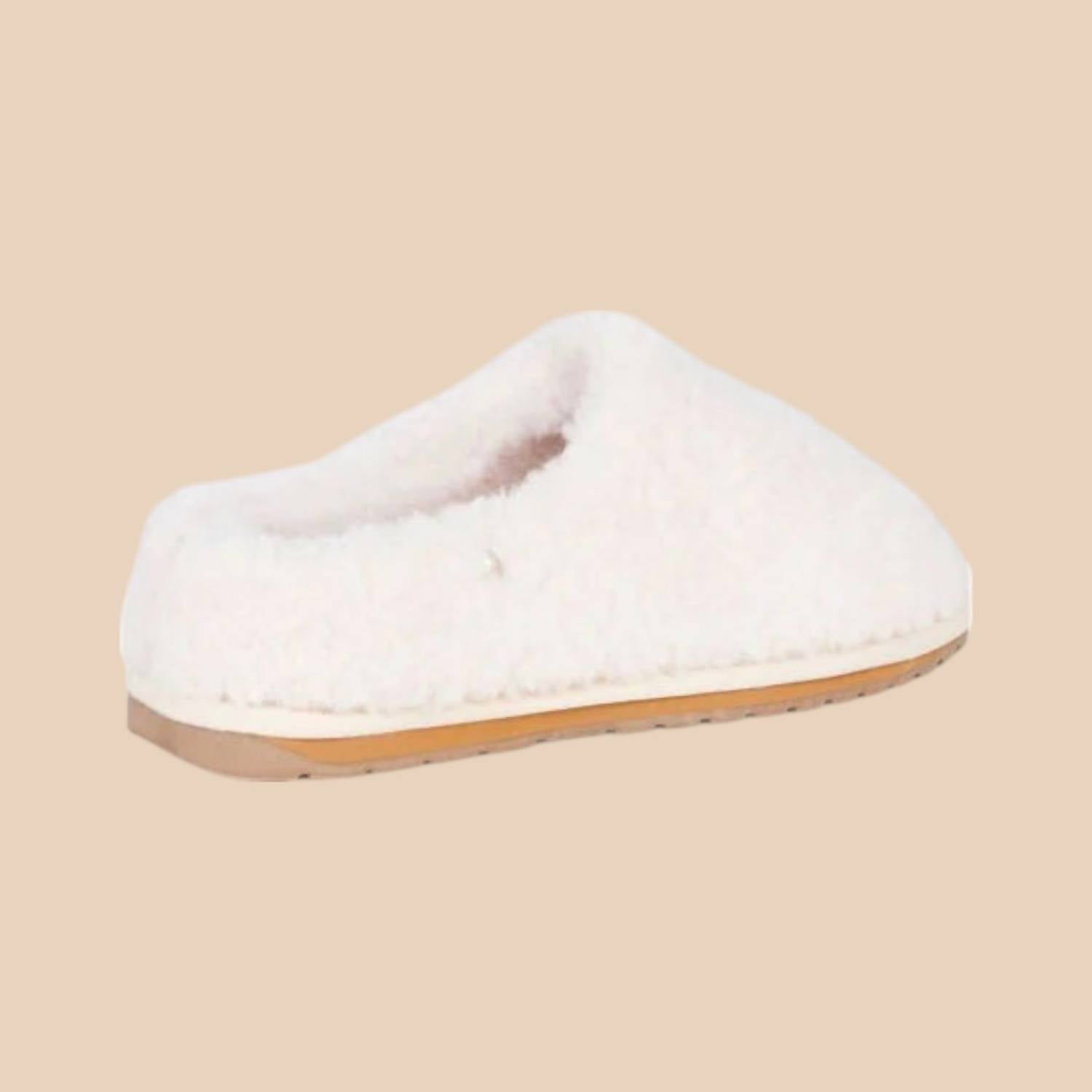 Emu Australia - Women's Joy Teddy Mule Slipper - shoes - slippers - white