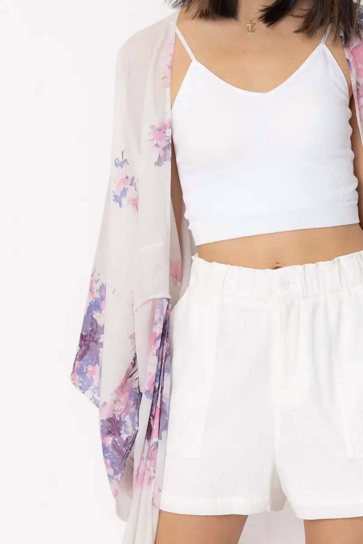 En Creme - Amanda Floral Kimono