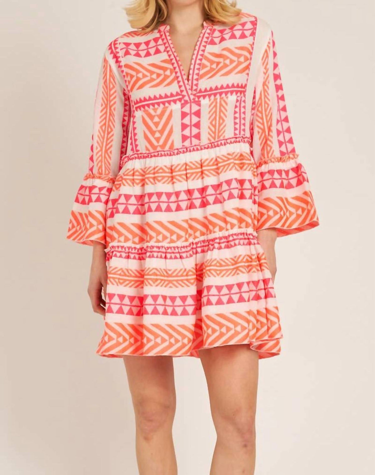 En Creme - Bring On The Sun Embroidered Dress