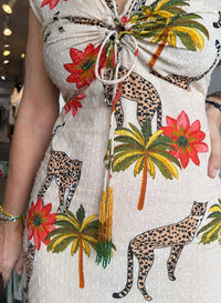 En Creme - Front Tie Maxi Dress