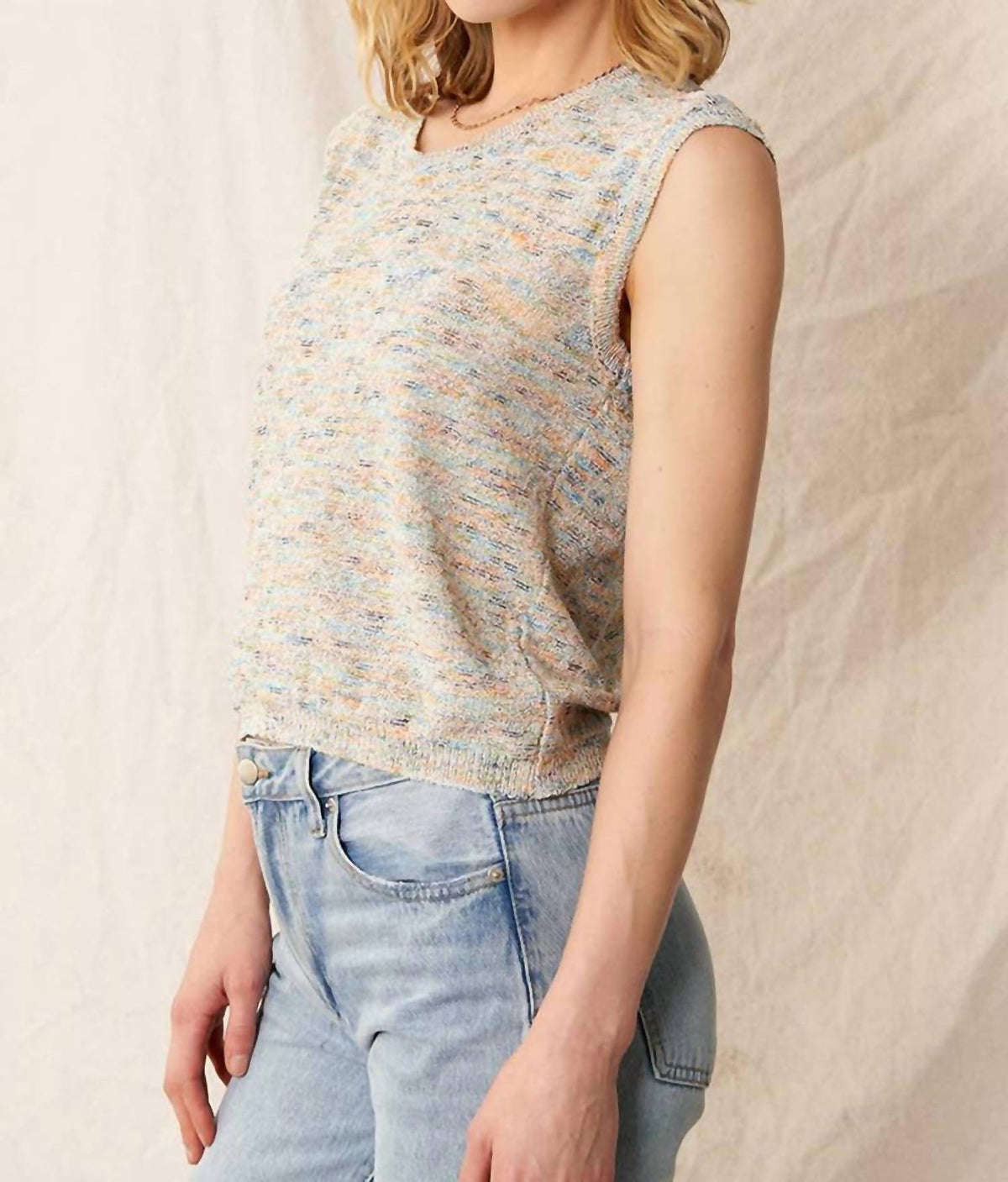En Creme - Sleeveless Sweater