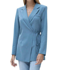 En Creme - Wrap Front Blazer