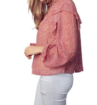 En Merci - High Ruffle Neckline Blouse