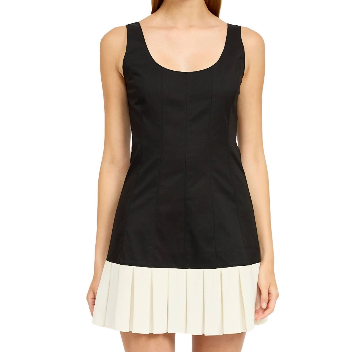 En Saison - Clarisse Fitted Mini Dress - black - clothing - dresses