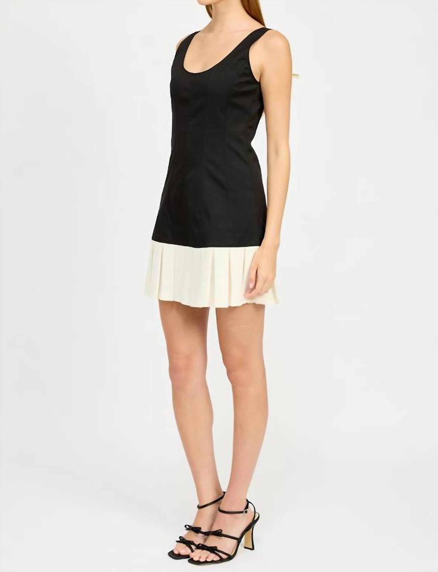En Saison - Clarisse Fitted Mini Dress - black - clothing - dresses