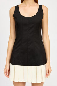 En Saison - Clarisse Fitted Mini Dress - black - clothing - dresses