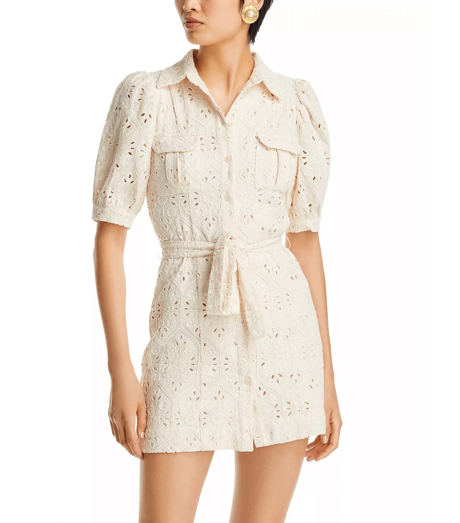 En Saison - Cordelia Mini Dress - beige - clothing - dresses