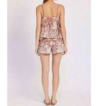 En Saison - Monet Top - brown - clothing - floral