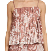 En Saison - Monet Top - brown - clothing - floral