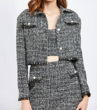 En Saison - Noelle Tweed Cropped Jacket