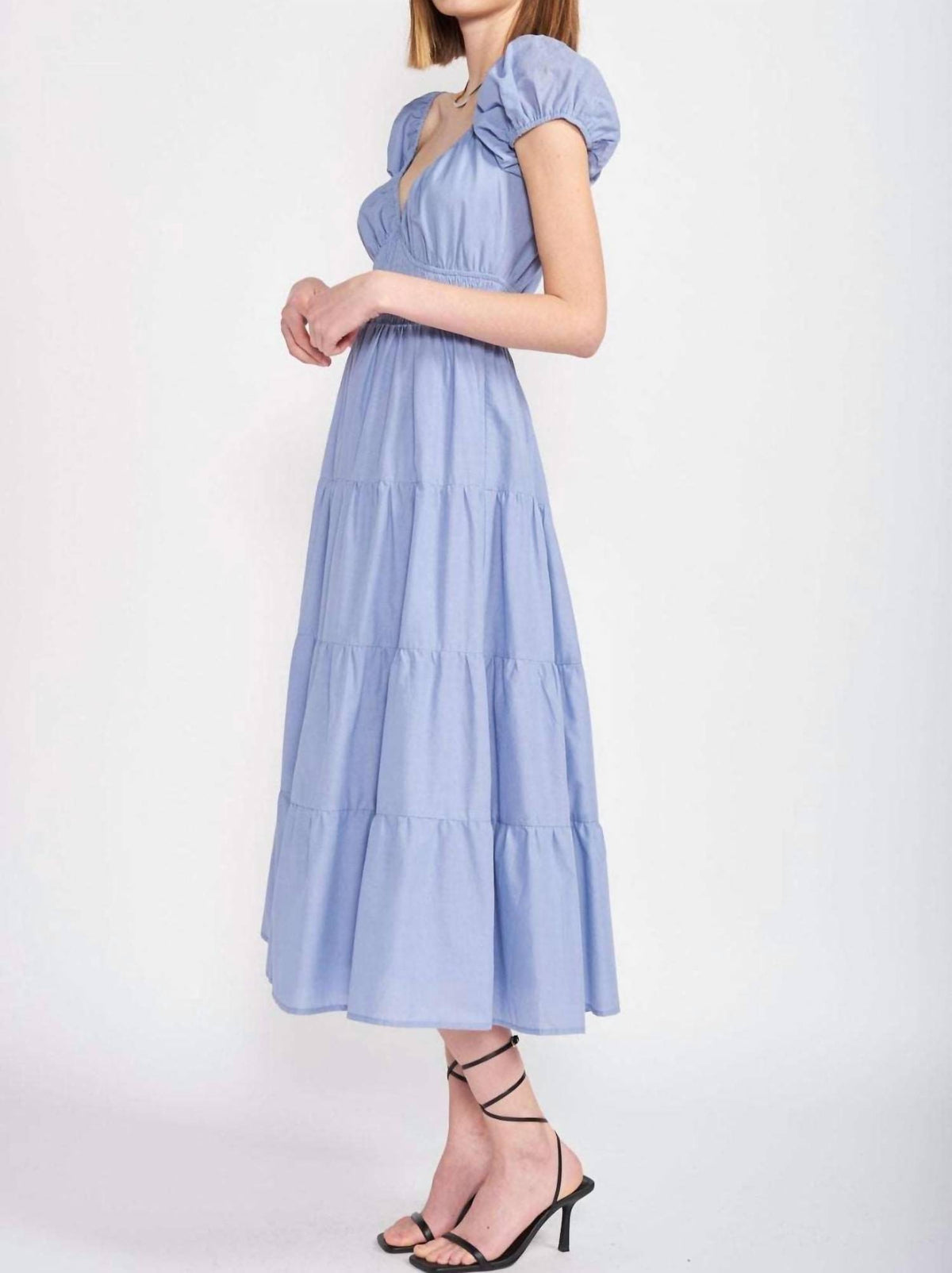 En Saison - Puff Sleeve Dress